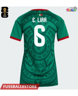 Günstige Mexiko Erik Lira #6 Heimtrikot Damen WM 2026 Kurzarm